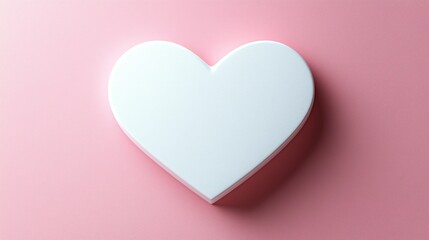 White heart on pink background for Valentine's Day designs