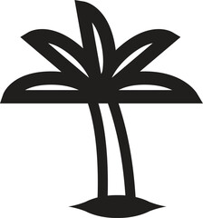 Palm Tree nature icons symbols