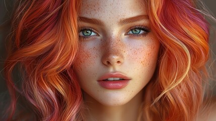 Obraz premium Portrait of a beautiful woman.