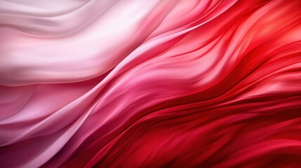 Obraz premium a close up of a red and white fabric background