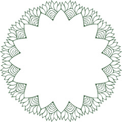 Beautiful flower art and mandala vector design