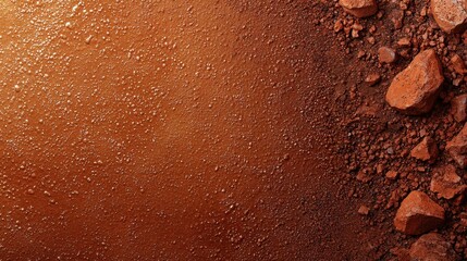 A close up of a dirt surface with rocks and gravel