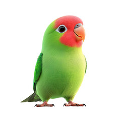 Vivid green and red bird on black background captivating feathers and striking coloration nature photography.