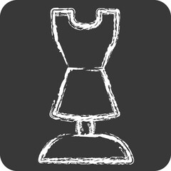 Icon Boutique. related to Women symbol. chalk Style. design editable