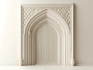 Obraz premium Elegant Ornate Archway With Intricate Double Doors