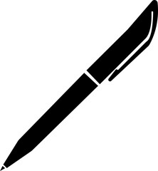 Pen Icon.Pen Line Icon with Editable Stroke and Pixel Perfect.classic hand writing tool for calligraphy.Copywriting Related Vector, pen logo silhouette vector design template premium, sign up icon.