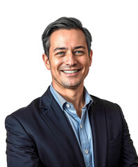 Businessman against a transparent background