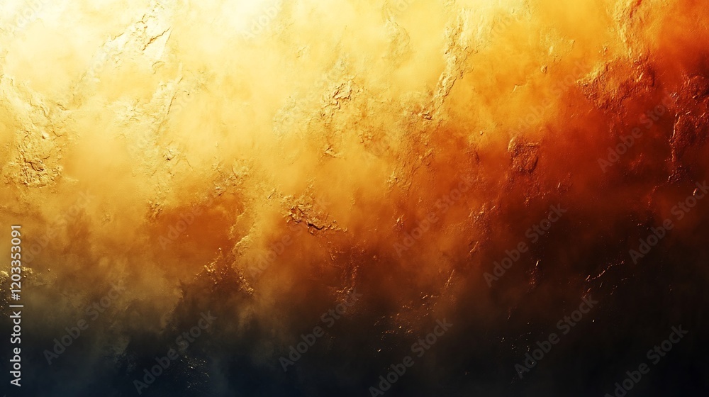 Poster smooth gradient transitioning from soft beige to deep amber with subtle hints of gold creating a war