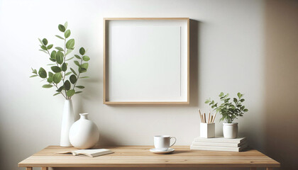 Minimalist Home Decor with Green Plants