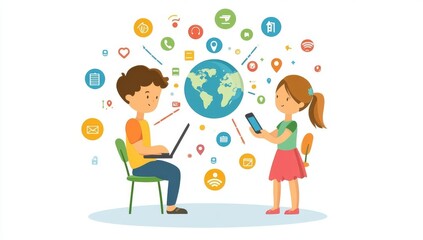 Global Communication: Children Connected Through Technology