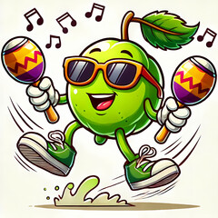 Obraz premium gooseberry character comic