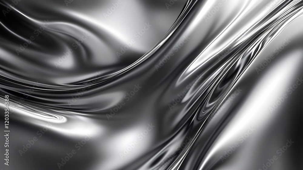 Poster smooth silver metallic gradient background featuring subtle shifts from light to dark gray the blurr