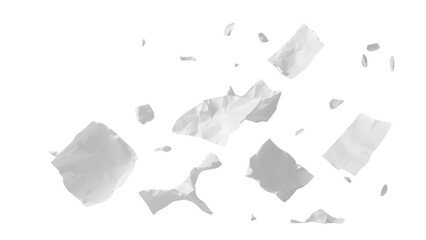 Naklejka premium Graceful Motion: Floating Paper in Mid-Air