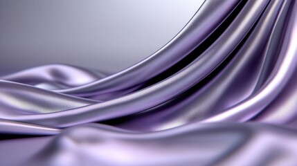 Fototapeta premium A close up shot of a purple satin fabric