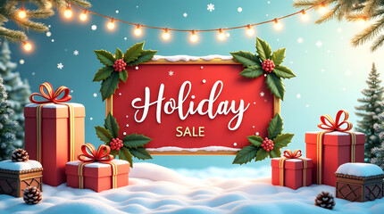 Winter sale banner with text, special offer and limited time. christmas sale background promotion advertisement etc. 