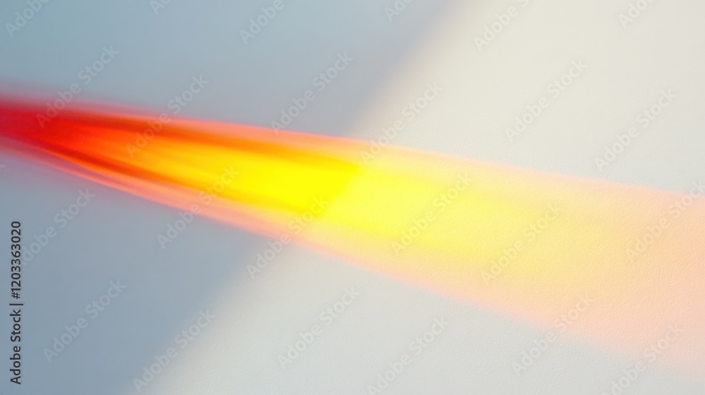 Poster abstract light streaks creating a dynamic visual effect on a soft background surface