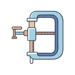 c clamp icon, c clamp vector illustration-simple illustration of c clamp, perfect for c clamp logos and icons