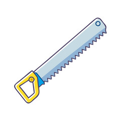 handsaw icon, handsaw vector illustration-simple illustration of handsaw, perfect for handsaw logos and icons