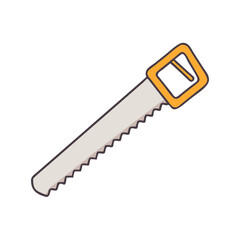 handsaw icon, handsaw vector illustration-simple illustration of handsaw, perfect for handsaw logos and icons