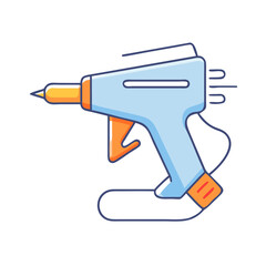 hot glue gun icon, hot glue gun vector illustration-simple illustration of hot glue gun, perfect for hot glue gun logos and icons