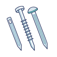 nails and bolts icon, nails and bolts vector illustration-simple illustration of nails and bolts, perfect for nails and bolts logos and icons