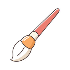 paintbrush icon, paintbrush vector illustration-simple illustration of paintbrush, perfect for paintbrush logos and icons