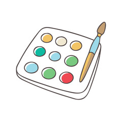paint tray icon, paint tray vector illustration-simple illustration of paint tray, perfect for paint tray logos and icons