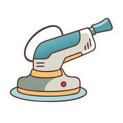 power sander icon, power sander vector illustration-simple illustration of power sander, perfect for power sander logos and icons