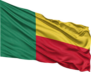 Obraz premium waving flag of Benin, national symbol