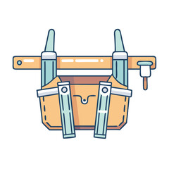 tool belt icon, tool belt vector illustration-simple illustration of tool belt, perfect for tool belt logos and icons