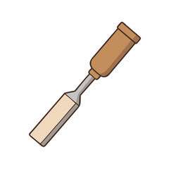 wood chisel icon, wood chisel vector illustration-simple illustration of wood chisel, perfect for wood chisel logos and icons