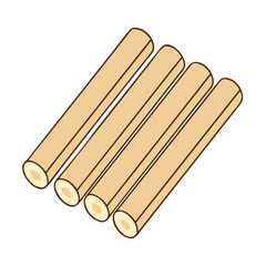 wood dowels icon, wood dowels vector illustration-simple illustration of wood dowels, perfect for wood dowels logos and icons