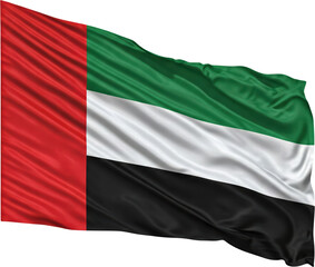 Obraz premium waving flag of Emirates, national symbol