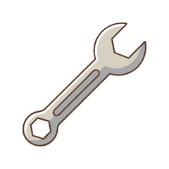 wrench icon, wrench vector illustration-simple illustration of wrench, perfect for wrench logos and icons