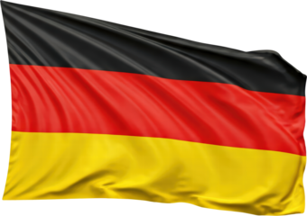 Waving flag of Germany, national symbol