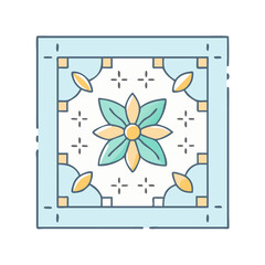 decorative wall stencil icon, decorative wall stencil vector illustration-simple illustration of decorative wall stencil, perfect for decorative wall stencil logos and icons