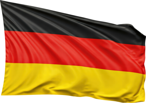 Waving flag of Germany, national symbol