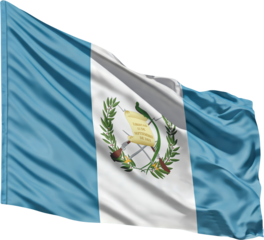 Waving flag of Guatemala, national symbol