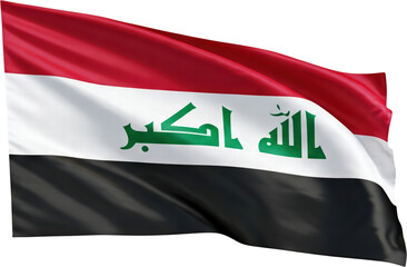 Waving flag of irak, national iraki symbol