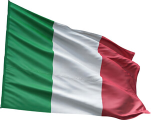 Obraz premium Waving flag of Italy, national symbol
