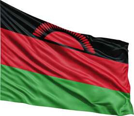 Waving flag of Malawi, national symbol