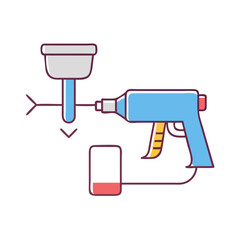 paint sprayer icon, paint sprayer vector illustration-simple illustration of paint sprayer, perfect for paint sprayer logos and icons