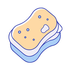 sponge for blending icon, sponge for blending vector illustration-simple illustration of sponge for blending, perfect for sponge for blending logos and icons