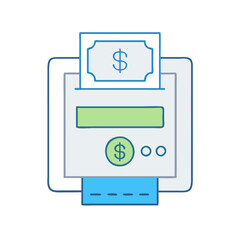 payment terminal icon, payment terminal vector illustration-simple illustration of payment terminal, perfect for payment terminal logos and icons