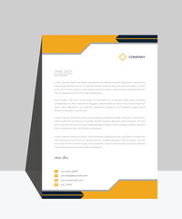 Letterhead design template for business. Print for ready free download.