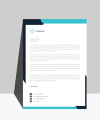 Letterhead design template for business. Print for ready free download.