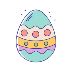 easter egg icon, easter egg vector illustration-simple illustration of easter egg, perfect for easter egg logos and icons