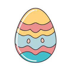 easter egg icon, easter egg vector illustration-simple illustration of easter egg, perfect for easter egg logos and icons
