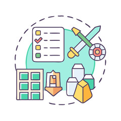game item inventory icon, game item inventory vector illustration-simple illustration of game item inventory, perfect for game item inventory logos and icons