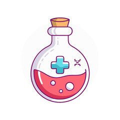 gamer s health potion icon, gamer s health potion vector illustration-simple illustration of gamer s health potion, perfect for gamer s health potion logos and icons